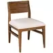 Monogram Walnut Mackie Cream Dining Chair