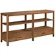 Monogram Walnut Boca Medium Stain Rectangular Console Table