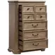 Adler Court Florentine Walnut 5 Drawer Chest