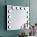 Noralie Silver Rectangular Hollywood Wall Mirror with Light