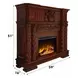 Vendome Cherry Rectangular Electric Fireplace