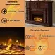 Vendome Cherry Rectangular Electric Fireplace