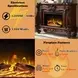 Versailles Cherry Oak Rectangular Electric Fireplace