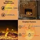 Picardy Honey Oak Rectangular Electric Fireplace