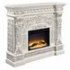 Vanaheim Antique White Rectangular Electric Fireplace