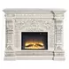 Vanaheim Antique White Rectangular Electric Fireplace