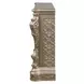 Danae Antique Silver Rectangular Electric Fireplace