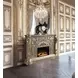 Danae Antique Silver Rectangular Electric Fireplace