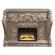 Sorina Antique Silver Rectangular Electric Fireplace