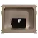 Sorina Antique Silver Rectangular Electric Fireplace