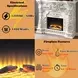 Adara Antique White Rectangular Electric Fireplace