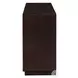 Geranio Metallic Silver and Walnut 3 Door Console Cabinet