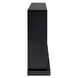 Drisana Black Rectangular Electric Fireplace