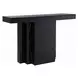 Drisana Black Rectangular Glass Top Console Table