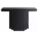 Drisana Black Rectangular Glass Top Console Table