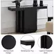 Drisana Black Rectangular Glass Top Console Table