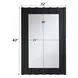 Drisana Black Rectangular Wall Mirror