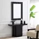 Drisana Black Rectangular Wall Mirror