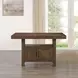 Garland Brown 80" Extendable Rectangular Counter Height Table with Storage