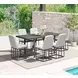 Navarro Outdoor Dining Mocha Outdoor 80" Rectangular Counter Height Table