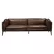 Porchester Distress Chocolate Leather 94" Sofa