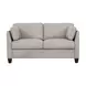 Matias Dusty White Leather 59" Loveseat