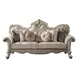 Picardy Beige 93" Sofa with Nailhead Trim