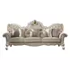 Picardy Beige Oversized 110" Sofa with Nailhead Trim