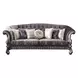 Versailles Brown 99" Sofa with Nailhead Trim