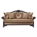 Chateau De Ville Beige 89" Sofa with Pillows and Nailhead Trim