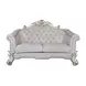 Vendome II Two Tone Ivory 66" Loveseat with Pillow and Nailhead Trim