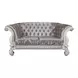 Versailles Ivory 76" Loveseat with Pillow and Nailhead Trim