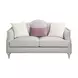 Kasa Beige 66" Loveseat with Pillows
