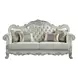 Dresden Antique Pearl 86" Sofa with Nailhead Trim