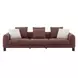 Mardi Maroon Tweed 109" Sofa with 3 Pillows