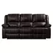 Zuriel Brown Reclining 78" Sofa