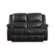 Zuriel Black Reclining 56" Loveseat