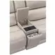 Easton Steamboat Quartz Leather 7 Piece Modular Zero Gravity Power Reclining Sectional with USB Charging