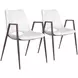 Desi White Dining Chair Set Of 2