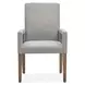 Lindon Gray Upholstered Arm Chair Set of 2