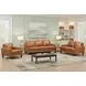 Ada Cognac Leather Living Room Set