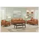 Ada Cognac Leather 57" Loveseat