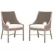 Adamo LiveSmart Peyton Pearl Performance Fabric Dining Chair Set Of 2