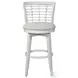 Beach Comber Weathered White Swivel Bar Stool