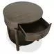 Hadleigh Black Coffee Bean Round End Table