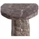 Celeste Dark Emperador Outdoor Round End Table