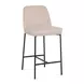 Sydney Taupe Performance Fabric Upholstered Counter Height Stool Set of 2
