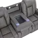 Daniel Gray Triple Power Reclining 87" Sofa with USB Charging