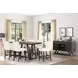 High Line White Upholstered Counter Height Chair Set of 2