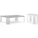 Phoenix Glass And Gray Occasional Table Set